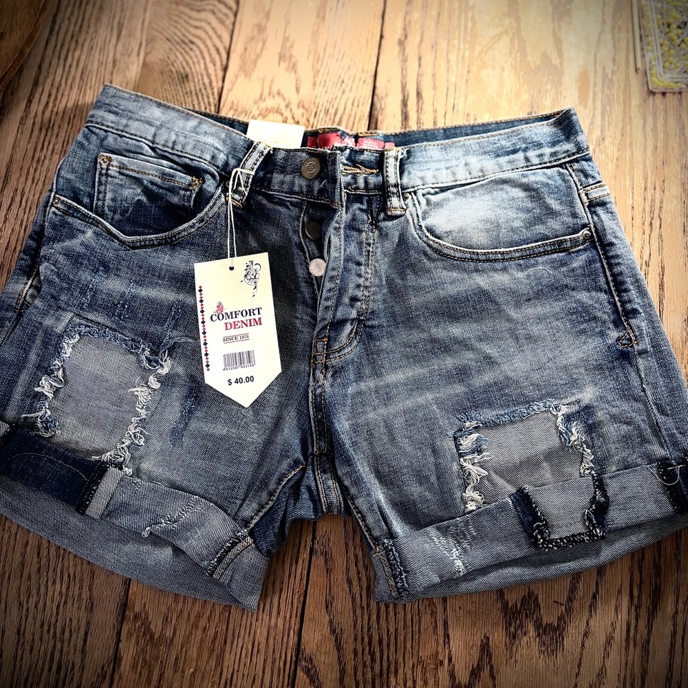 Comfort Denim jean shorts. Size 8